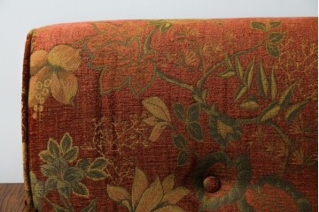 中古　三越　Brugge(ブルージュ)　VE1107　花柄のファブリックがエレガントな二人掛けソファ　(R-082311)