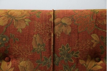 中古　三越　Brugge(ブルージュ)　VE1107　花柄のファブリックがエレガントな二人掛けソファ　(R-082311)