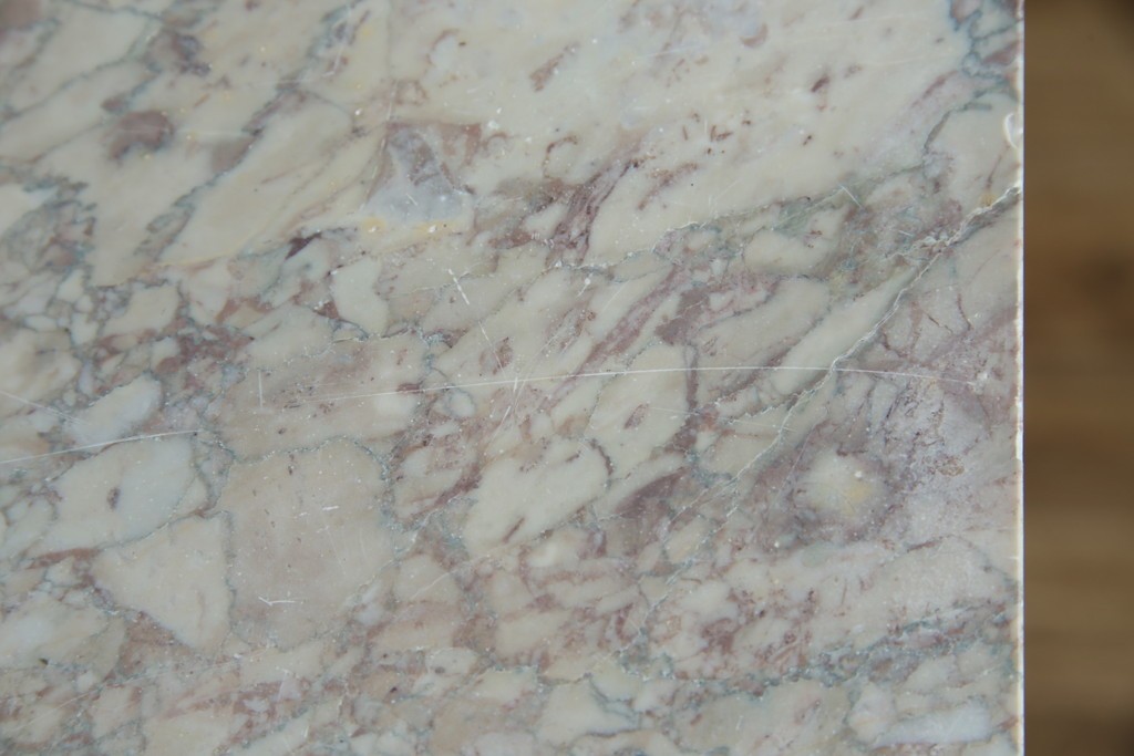 イタリアアンティーク　最高級!!　上質な真鍮(しんちゅう)飾りと大理石の豪華な回転式飾り台　(R-082313)