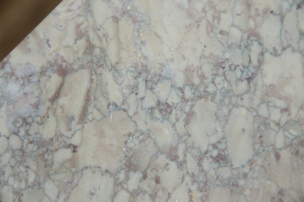 イタリアアンティーク　最高級!!　上質な真鍮(しんちゅう)飾りと大理石の豪華な回転式飾り台　(R-082313)