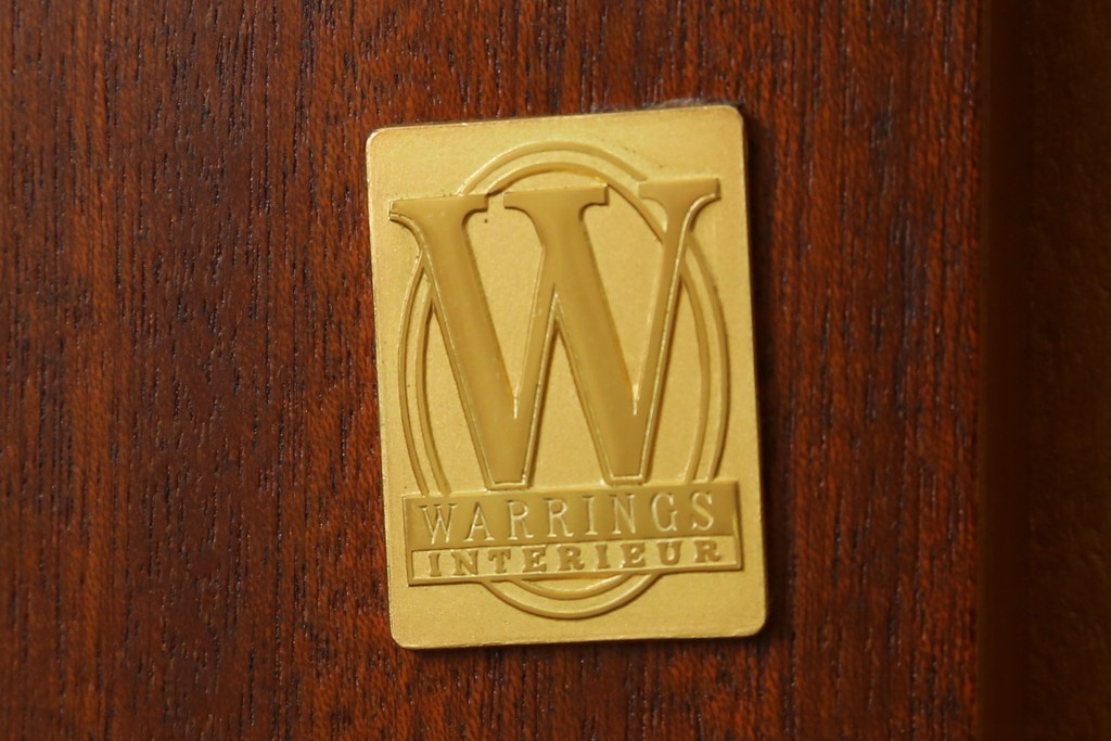 中古　超美品　ドイツ　最高級家具メーカー　WARRINGS(ウォーリングス)社　高級感のある象嵌入りキャビネット　定価約600万円　(R-082314)