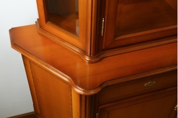 中古　超美品　ドイツ　最高級家具メーカー　WARRINGS(ウォーリングス)社　高級感のある象嵌入りキャビネット　定価約600万円　(R-082314)