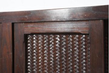 中古　民芸家具　栗材　和の趣溢れる水屋箪笥サイドボード(食器棚、収納棚、戸棚、カップボード、サイドキャビネット)(R-082316)