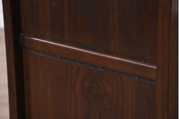 中古　民芸家具　栗材　和の趣溢れる水屋箪笥サイドボード(食器棚、収納棚、戸棚、カップボード、サイドキャビネット)(R-082316)