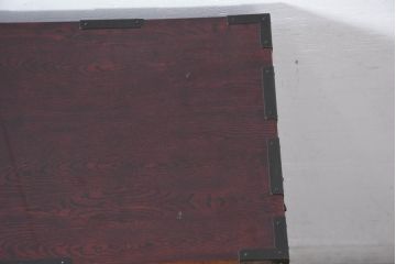 中古　熊野洞　木地呂塗り　漆塗り　力強い手打ち金具が魅力の仙台箪笥(小タンス、和たんす、衣装タンス、収納箪笥、整理箪笥、チェスト、引き出し)(定価約80万円)(R-082319)