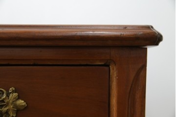 海外アンティーク　チーク材　レザートップ　両面使い　繊細な彫刻が美しいパートナーデスク(両袖机、作業台、ワークテーブル、ワークデスク、在宅ワーク、在宅用)(R-082324)