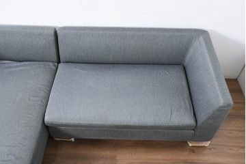 中古　arflex(アルフレックス)　SONA(ソーナ)　開放感の高いくつろぎを実感できるカウチソファ(3人掛け、3P、三人掛け、2人掛けソファ、2PL字ソファ)(定価約110万円)(R-082333)