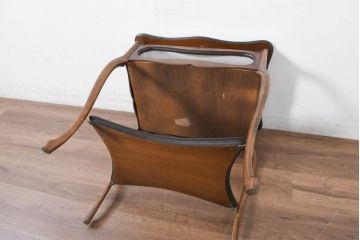 中古　人気の猫脚!!　象嵌入り　クラシカルな雰囲気漂うジュエリーケース(サイドテーブル、ガラスケース、ショーケース、コレクションケース)(R-082339)