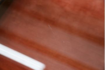 中古　人気の猫脚!!　象嵌入り　クラシカルな雰囲気漂うジュエリーケース(サイドテーブル、ガラスケース、ショーケース、コレクションケース)(R-082339)