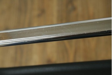 アメリカビンテージ　スチール製　シンプルでかっこいい折り畳み式ディレクターズチェア　(R-082342)