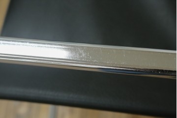 アメリカビンテージ　スチール製　シンプルでかっこいい折り畳み式ディレクターズチェア　(R-082342)
