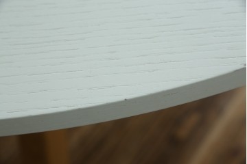 中古　特注モデル　Cassina(カッシーナ)　Alias(アリアス)　曲線フォルムと木脚がおしゃれなAgo(アゴ)　ラウンドダイニングテーブル　定価約52万円相当　(R-082348)