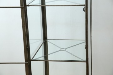 中古　アイアン製　アンティーク調　インダストリアルデザインの無骨な雰囲気がおしゃれな縦型Gケース　(R-082349)