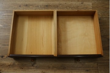 和製ヴィンテージ　松本民芸家具　D型整理タンスI　和洋どちらにも馴染む上品な佇まいのチェスト　定価約39万円　(R-082351)