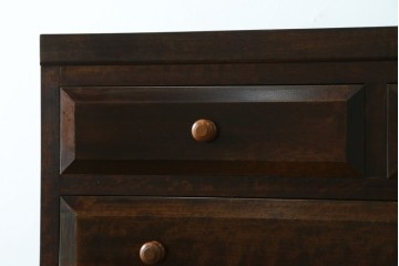 和製ヴィンテージ　松本民芸家具　D型整理タンスI　和洋どちらにも馴染む上品な佇まいのチェスト　定価約39万円　(R-082351)