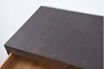 和製ビンテージ　松本民芸家具　D型整理タンスI　和洋どちらにも馴染む上品な佇まいのチェスト(洋服タンス、衣装箪笥、整理箪笥、和たんす、収納箪笥、引き出し、ヴィンテージ)(定価約39万円)(R-082351)