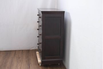 和製ビンテージ　松本民芸家具　シンプルな中に上品さがある#46型ベビータンス(チェスト、引き出し、洋服タンス、収納タンス、ヴィンテージ)(定価約38万5千円)(R-082352)