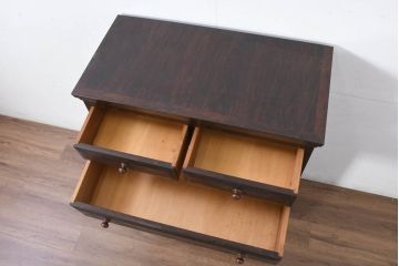 和製ビンテージ　松本民芸家具　シンプルな中に上品さがある#46型ベビータンス(チェスト、引き出し、洋服タンス、収納タンス、ヴィンテージ)(定価約38万5千円)(R-082352)