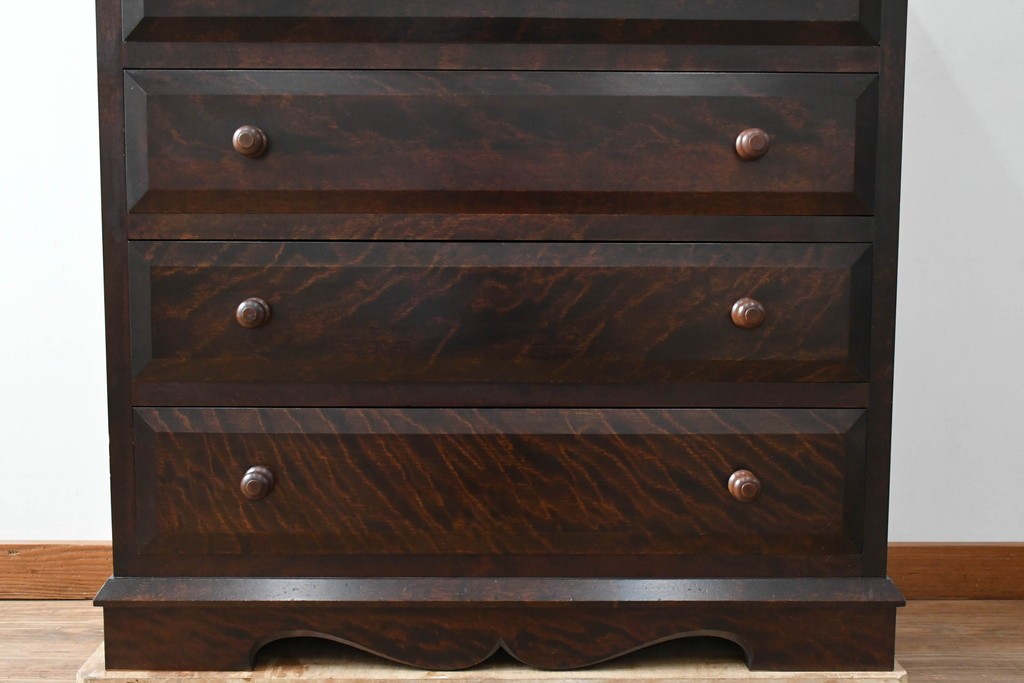 和製ビンテージ　松本民芸家具　シンプルな中に上品さがある#46型ベビータンス　定価約38万5千円　(R-082352)