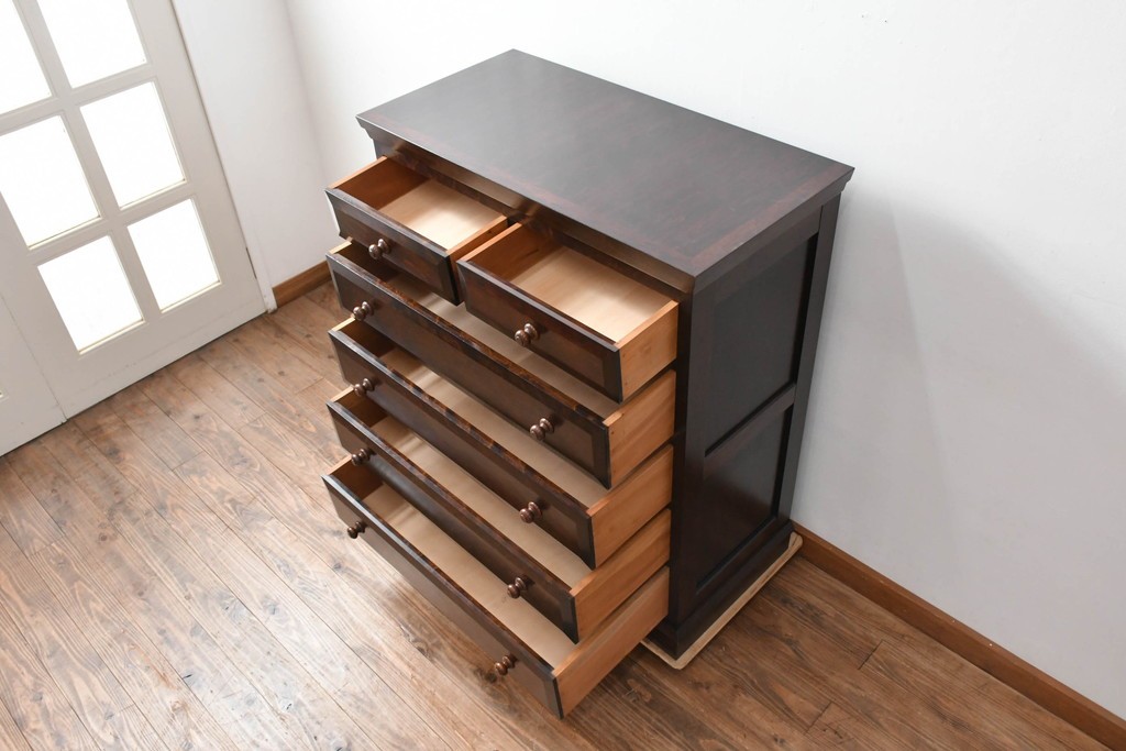 和製ビンテージ　松本民芸家具　シンプルな中に上品さがある#46型ベビータンス　定価約38万5千円　(R-082352)