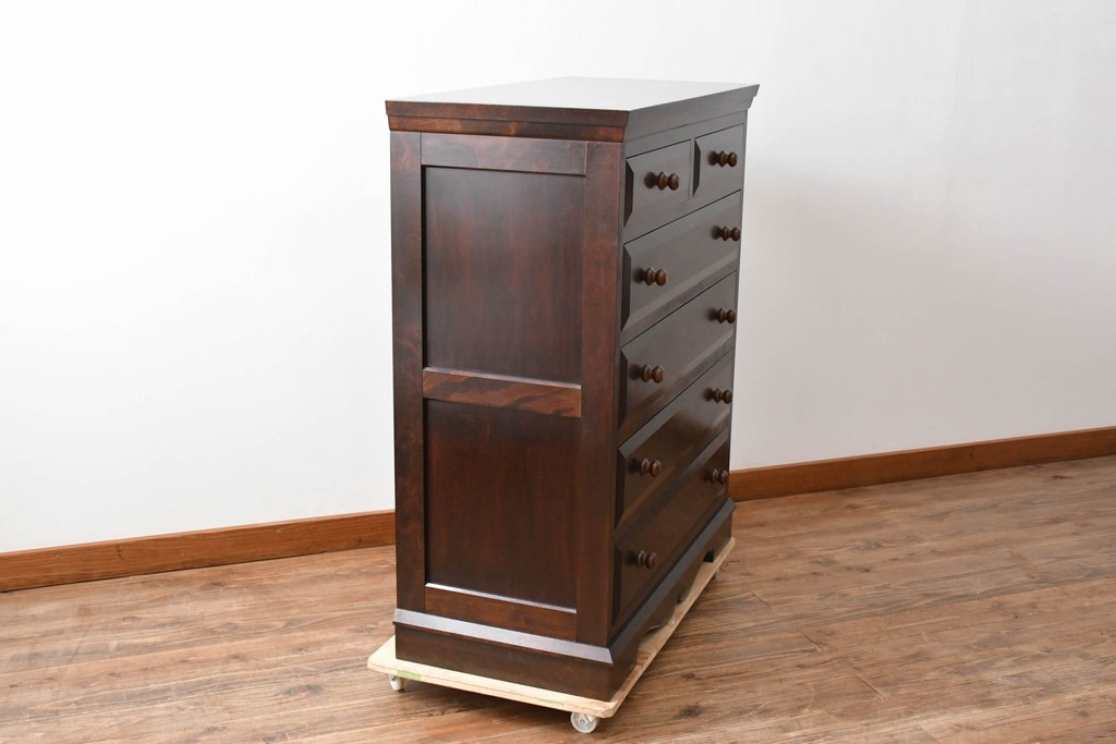 和製ビンテージ　松本民芸家具　シンプルな中に上品さがある#46型ベビータンス　定価約38万5千円　(R-082352)