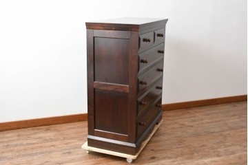 和製ビンテージ　松本民芸家具　シンプルな中に上品さがある#46型ベビータンス　定価約38万5千円　(R-082352)