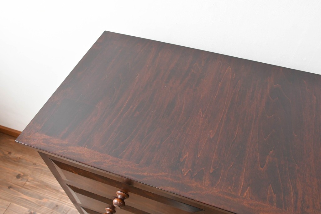 和製ビンテージ　松本民芸家具　シンプルな中に上品さがある#46型ベビータンス　定価約38万5千円　(R-082352)