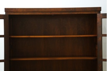中古　美品　松本民芸家具　G-型特注モデル　シックな空間づくりが叶う面取りキャビネット　(R-082354)
