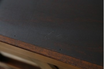 中古　美品　松本民芸家具　G-型特注モデル　シックな空間づくりが叶う面取りキャビネット　(R-082354)