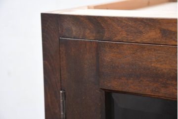 中古　美品　特注品　松本民芸家具　深みのある木の色味が素敵な書棚・下段(本棚、ブックシェルフ、本箱、ブックケース、キャビネット、食器棚、カップボード、飾り棚、戸棚、収納棚)(R-082358)