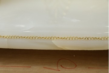 中古　美品　輸入家具専門店イベリア取り扱い　ゴールド×クリスタル×大理石の大きな置き時計　定価約22万円　(R-082360)