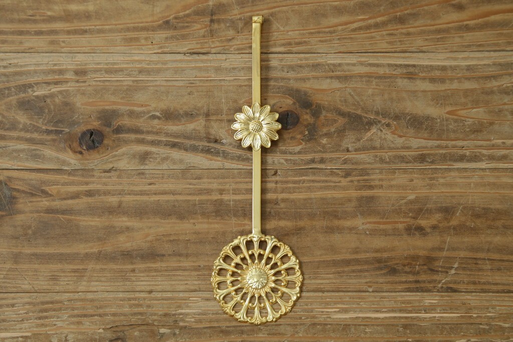 中古　美品　輸入家具専門店イベリア取り扱い　ゴールド×クリスタル×大理石の大きな置き時計　定価約22万円　(R-082360)