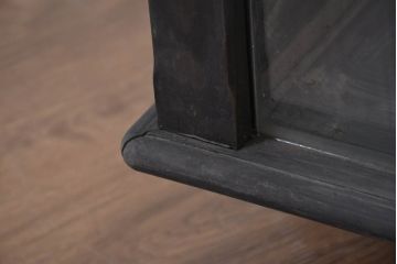 和製アンティーク　ダークカラーが渋くてかっこいい古いタバコ屋のガラスケース(ショーケース、Gケース、ディスプレイケース、コレクションケース、飾り棚、陳列棚、店舗什器)(R-082370)