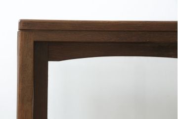 和製アンティーク　楢(ナラ)材　木枠　レトロな雰囲気のガラスケース(Gケース、ショーケース、ディスプレイケース、コレクションケース、飾り棚、陳列棚、収納棚、店舗什器)(R-082376)