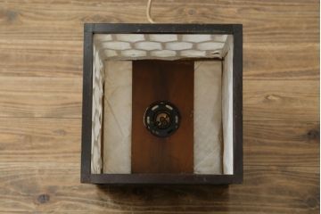 和製ビンテージ　希少な廃盤品!　松本民芸家具　和モダンな空間を演出する亀甲型笠天井照明(吊り下げ照明、シェード、電笠、ペンダントライト、ヴィンテージ)(R-082385)
