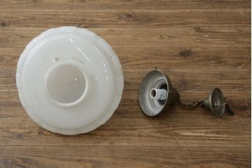 和製ビンテージ　大型　レトロな雰囲気を醸し出す天井照明(吊り下げ照明、ペンダントライト、ヴィンテージ)(R-082386)