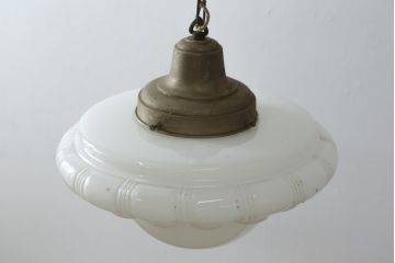 和製ビンテージ　大型　レトロな雰囲気を醸し出す天井照明(吊り下げ照明、ペンダントライト、ヴィンテージ)(R-082387)