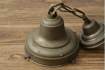 和製ビンテージ　大型　レトロな雰囲気を醸し出す天井照明(吊り下げ照明、ペンダントライト、ヴィンテージ)(R-082387)