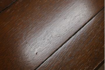 イギリスアンティーク　オーク材　バルボスレッグが存在感のあるドローリーフテーブル(エクステンションテーブル、カフェテーブル、コーヒーテーブル、ダイニングテーブル、食卓、4人掛け、6人掛け、英国)(R-082399)