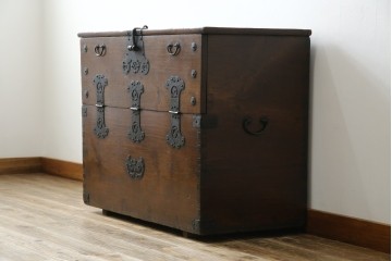 アジアンアンティーク　松材　味わい深い風合いが魅力のバンダチ　(R-082403)