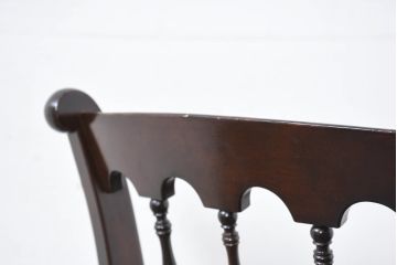 中古　松本民芸家具　#49型Aワイコムチェア　落ち着いた色味と滑らかな質感が美しいダイニングチェア(アームレスチェア、板座チェア、椅子、イス)(定価約11万円)(R-082408)