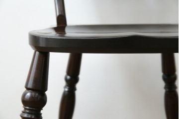 中古　松本民芸家具　#49型Aワイコムチェア　落ち着いた色味と滑らかな質感が美しいダイニングチェア　定価約11万円相当　(R-082408)