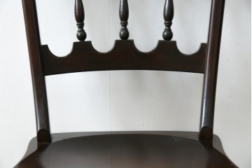 中古　松本民芸家具　#49型Aワイコムチェア　落ち着いた色味と滑らかな質感が美しいダイニングチェア　定価約11万円相当　(R-082408)