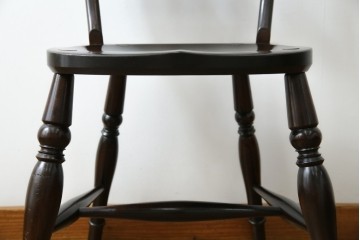 中古　松本民芸家具　#49型Aワイコムチェア　落ち着いた色味と滑らかな質感が美しいダイニングチェア　定価約11万円相当　(R-082408)