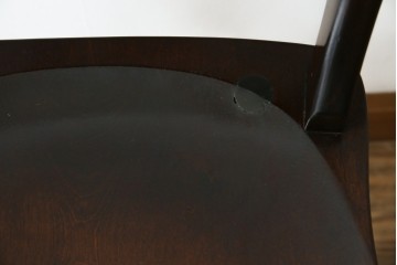 中古　松本民芸家具　#49型Aワイコムチェア　落ち着いた色味と滑らかな質感が美しいダイニングチェア　定価約11万円相当　(R-082408)