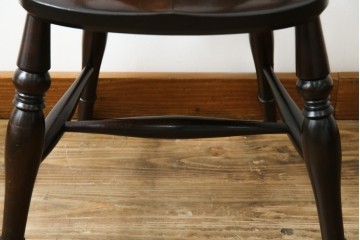 中古　松本民芸家具　#49型Aワイコムチェア　落ち着いた色味と滑らかな質感が美しいダイニングチェア　定価約11万円相当　(R-082408)