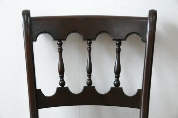 中古　松本民芸家具　#49型Aワイコムチェア　落ち着いた色味と滑らかな質感が美しいダイニングチェア　定価約11万円相当　(R-082408)