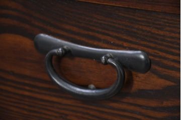 中古　美品　上質な和の空間を演出する水屋箪笥(食器棚、茶箪笥、戸棚、収納棚、キャビネット)(R-082409)