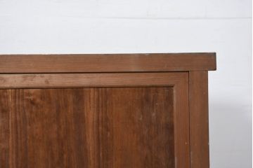 和製アンティーク　桐材　檜(ヒノキ)材　経年による風合いが魅力的な三国時代箪笥・上段(サイドボード、サイドキャビネット、収納棚、戸棚、テレビボード、テレビ台)(R-082415)