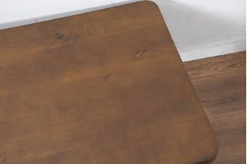 中古　美品　飛騨産業　キツツキマーク　楢(ナラ)材　森のことば　FR103T　木のぬくもり感じるローテーブル(センターテーブル、リビングテーブル)(R-082419)